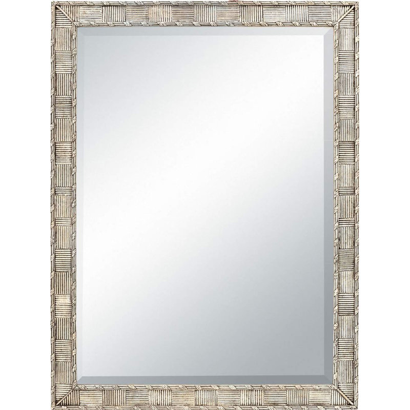 Miroir d'appoint biseauté traditionnel, 57,5 po x 43,5 po