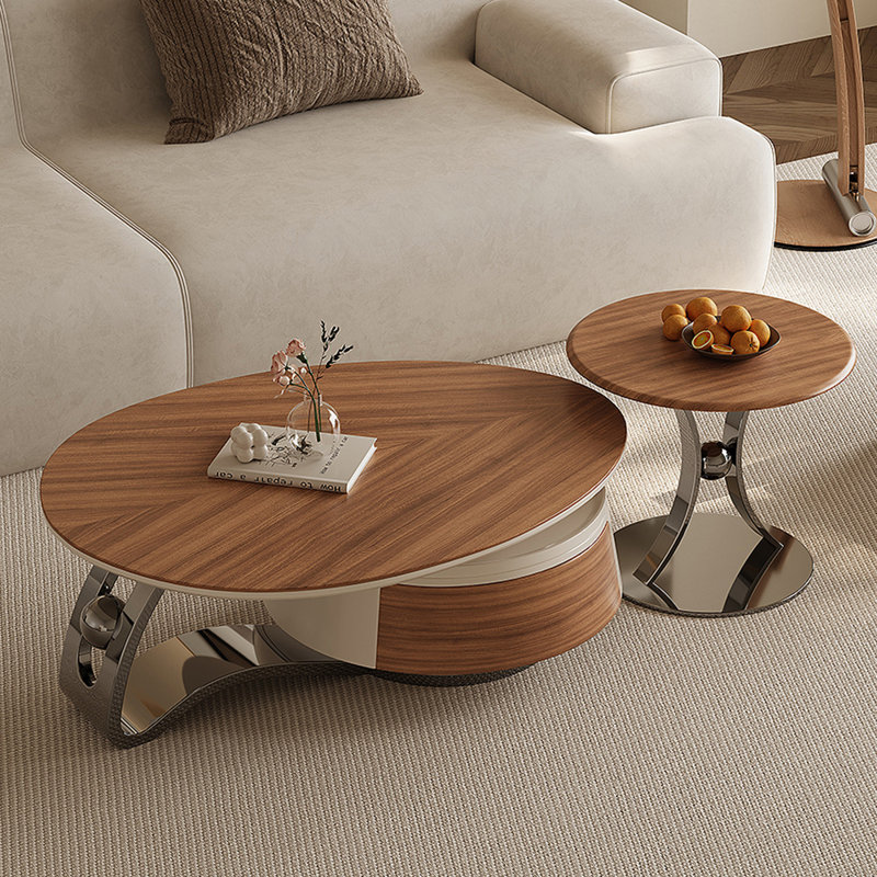 Solid wood creative design simple tea table, 19.69" H x 74.8" L x 31.5" W