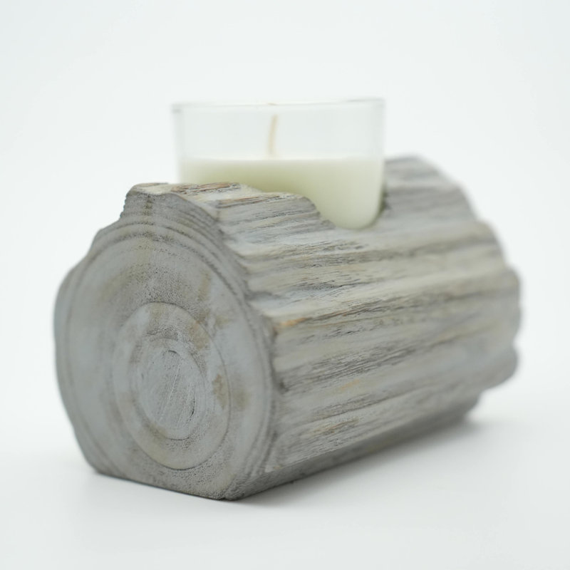 Photophore en bois Hartsel 3,54 po