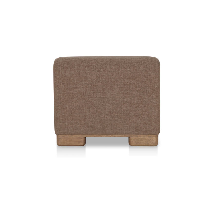 JUNE SLIPPER CHAIR PERFORMANCE FABRIC OATMEAL, Brown