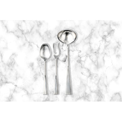 ITALIA ICE 3 Piece Stainless Steel Hostess Set
