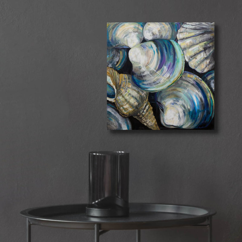 'Key West Shells' by Jeanette Vertentes, Acrylic Glass Wall Art, 12" H x 12" W x 0.13" D