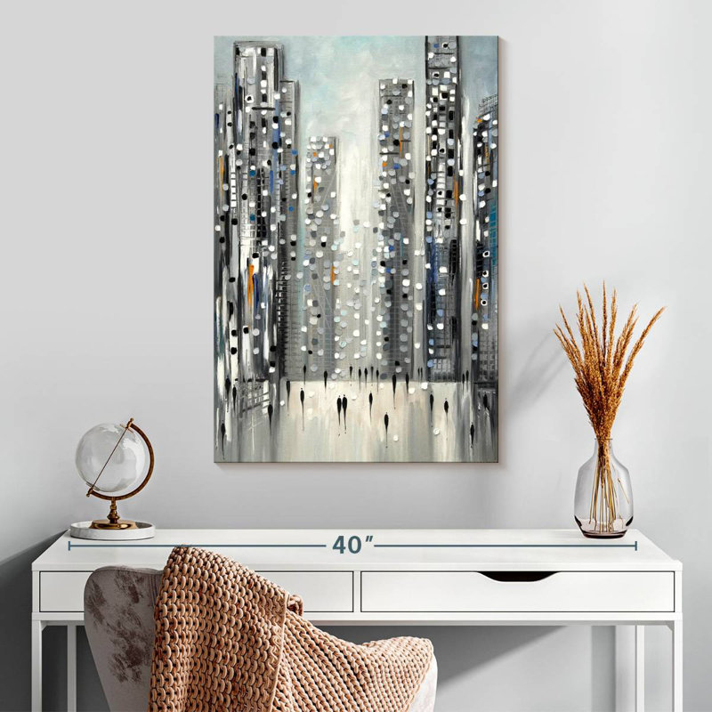 Avery City Reflections, 30" H x 20" W