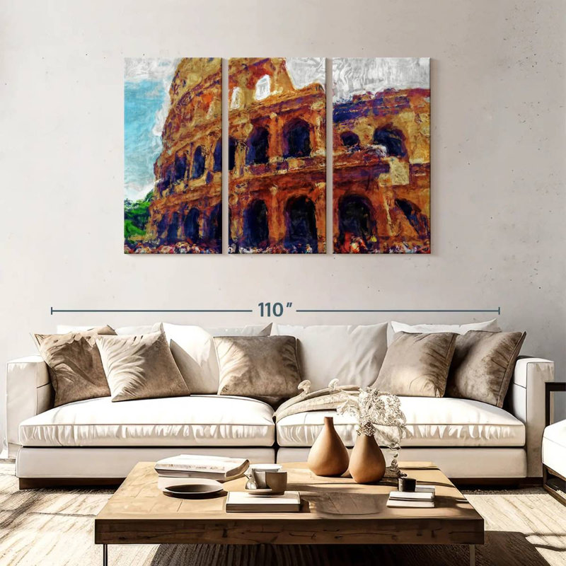 Rorry Rome Colosseum, 48" H x 74" W