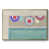 Toile avec cadre flottant or