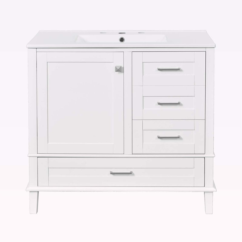 Meuble-lavabo 36 po avec lavabo, Blanc