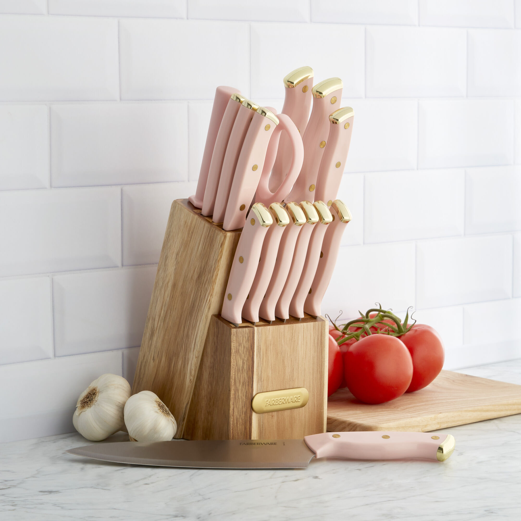 Farberware 15-Piece Triple Riveted Knife Block Set & Reviews | Wayfair