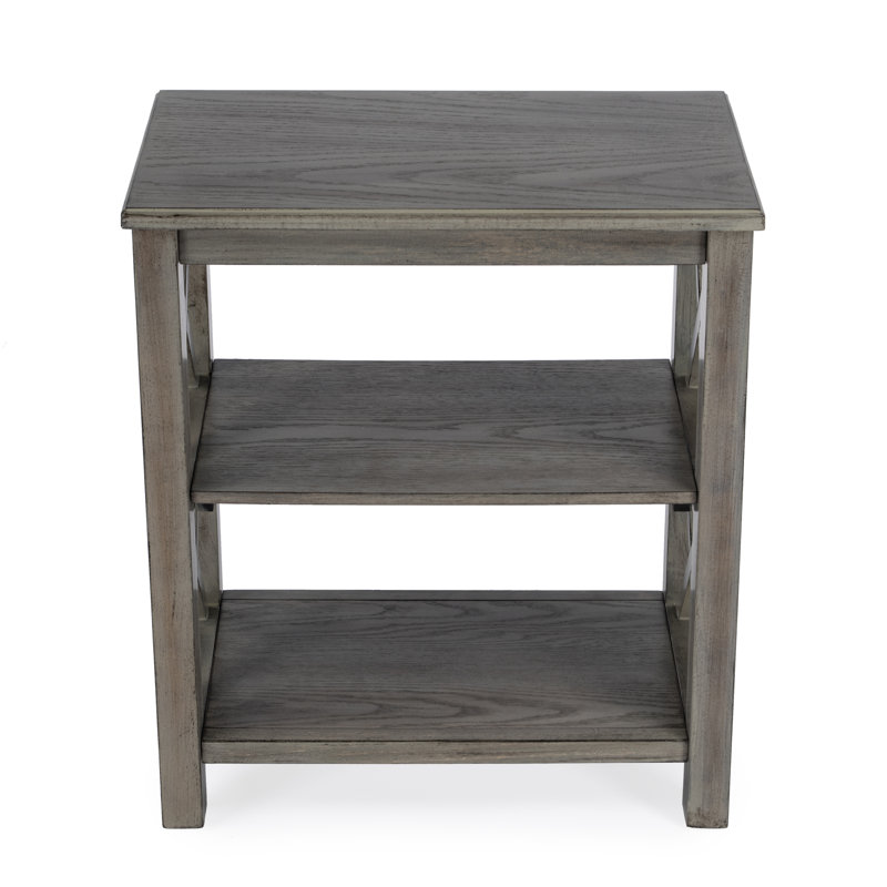 Lakelyn 25'' H x 22'' W Etagere Bookcase, Dusty Trail with Maple