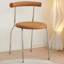 Chaise d'appoint moderne à dossier solide orange (ensemble de 2)-2122335184
