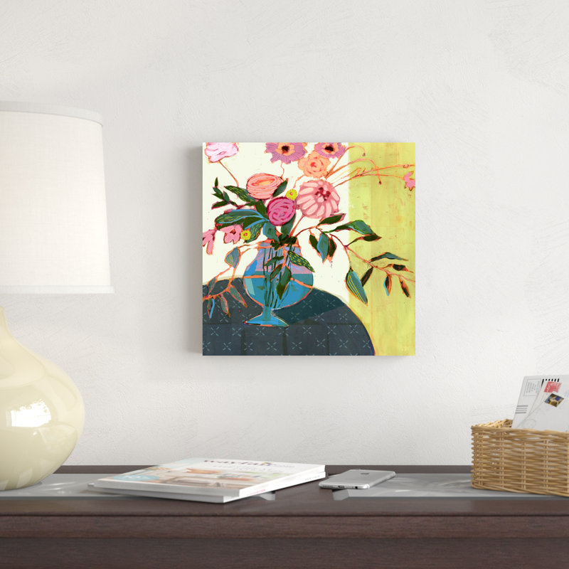Fleurs fantaisistes I, H 12 po x l 12 po x P 1,25 po