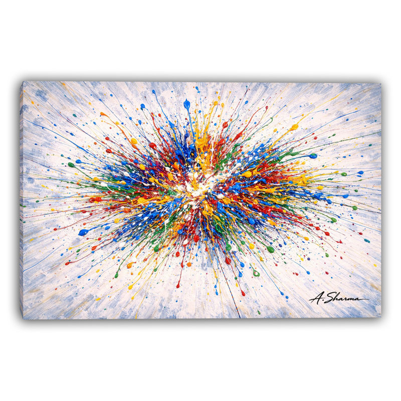 Art mural sur toile Prism Bloom, L 40 po x H 30 po x P 1,5 po