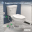 Toilette allongée deux pièces à hauteur de chaise GPF 1,28 gallons HOROW (siège inclus)