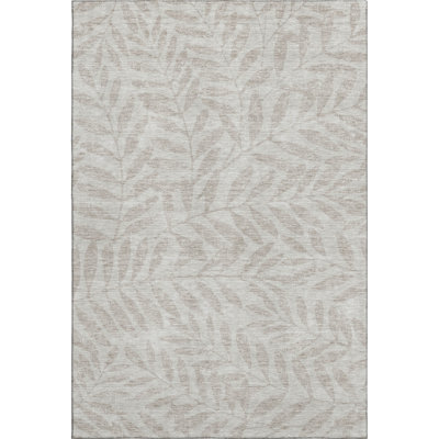 Premium Machine Washable Prisco Taupe Rug