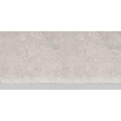 Sensory Details 6" X 12" Porcelain Concrete Look Cove Base Tile Trim