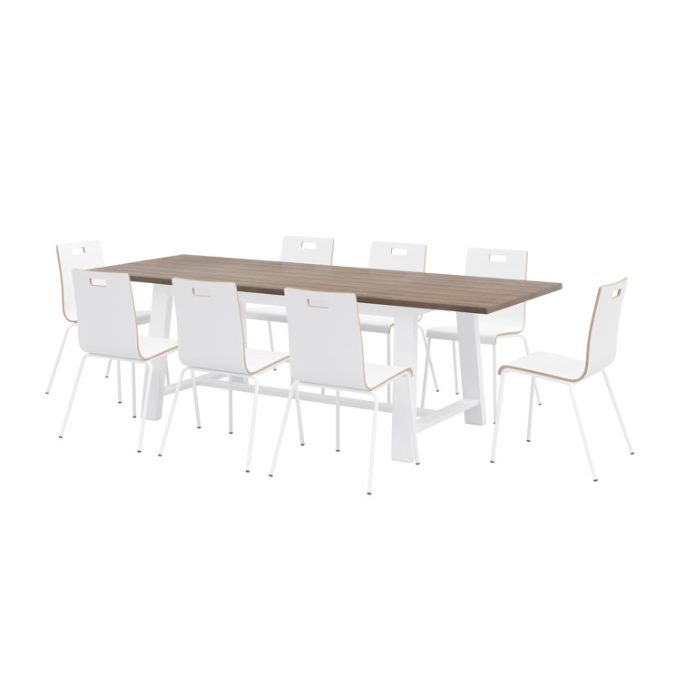Midtown- Jive Set 96" L Rectangular Breakroom Table and Chair Set