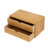 Bamboo Desk Organizer Tabletop Storage Box with 2 Drawers
