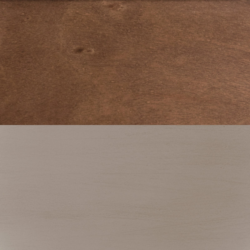 Meuble télé Ithaca de 83 po pour téléviseur de 95 po ou moins, assemblage minimal requis, finition grès et bourbon, Beige
