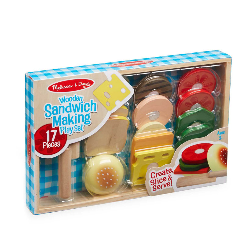 17 Piece Sandwich Making Play Set