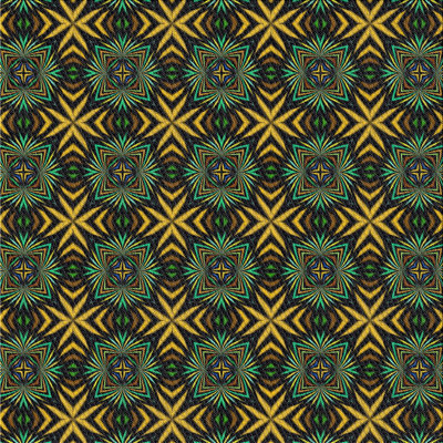 Tissé à la machine à partir de laine et polyester olive/jaune Tapis décoratif