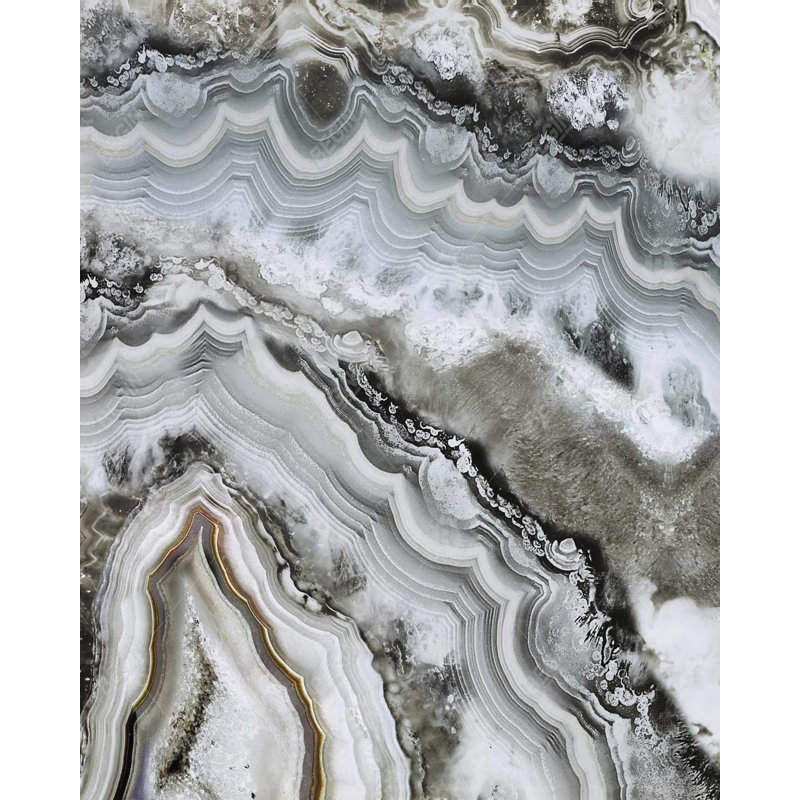 Géode abstraite - art sur toile hyperréaliste pour la décoration intérieure