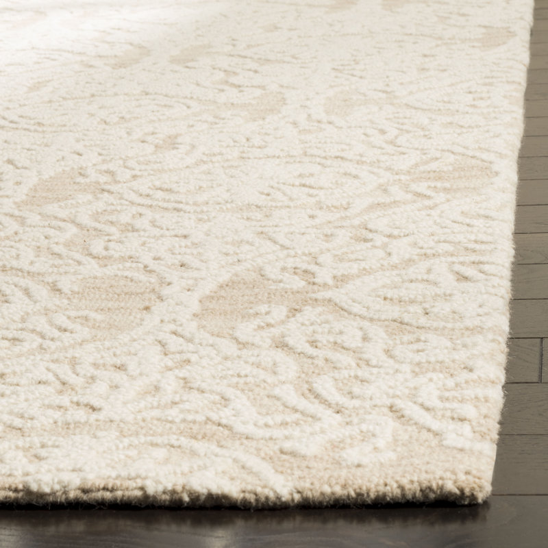 Tapis en laine touffeté à la main Davyan, Tapis de couloir 2 pi 3 po x 8 pi