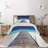 Landscape Coastal Polyester Coverlet-1466660297