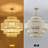 12-Light  Boho 5-Tier Hand Woven Rattan Drum Chandelier