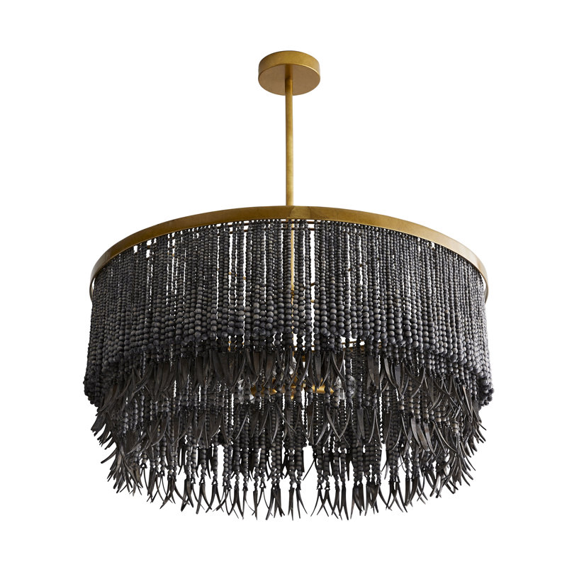 Baja 3 - Light Chandelier, Dark Gray Wash