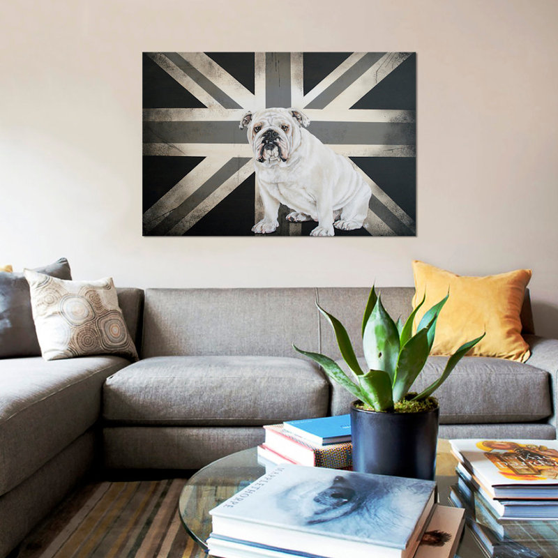 « best of british », reproduction de photo sur toile tendue Victoria Coleman, H 18 po x l 26 po x P 1,5 po, Pas de tapis