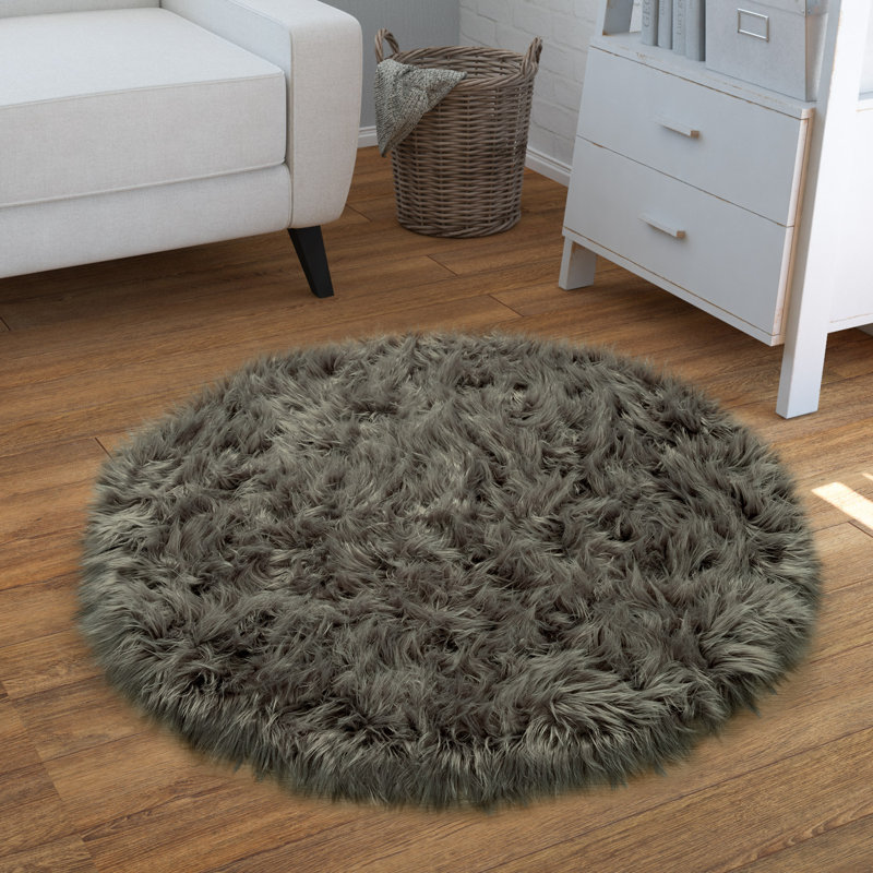 Brundage Hand Woven Area Rug, Round 90cm
