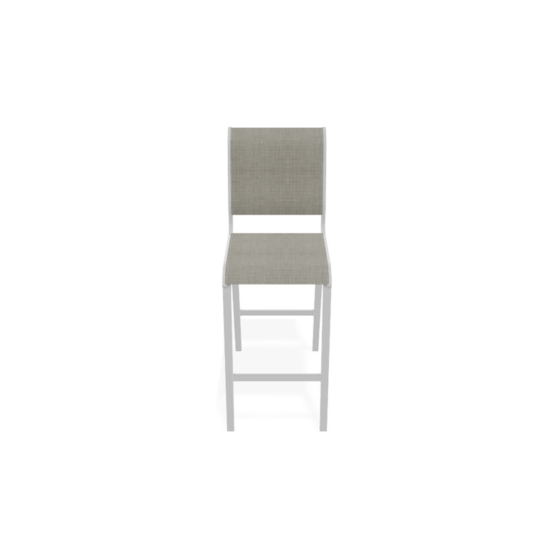 Tabouret de bar 29,5 po Holna, Blanc texturé, Ella