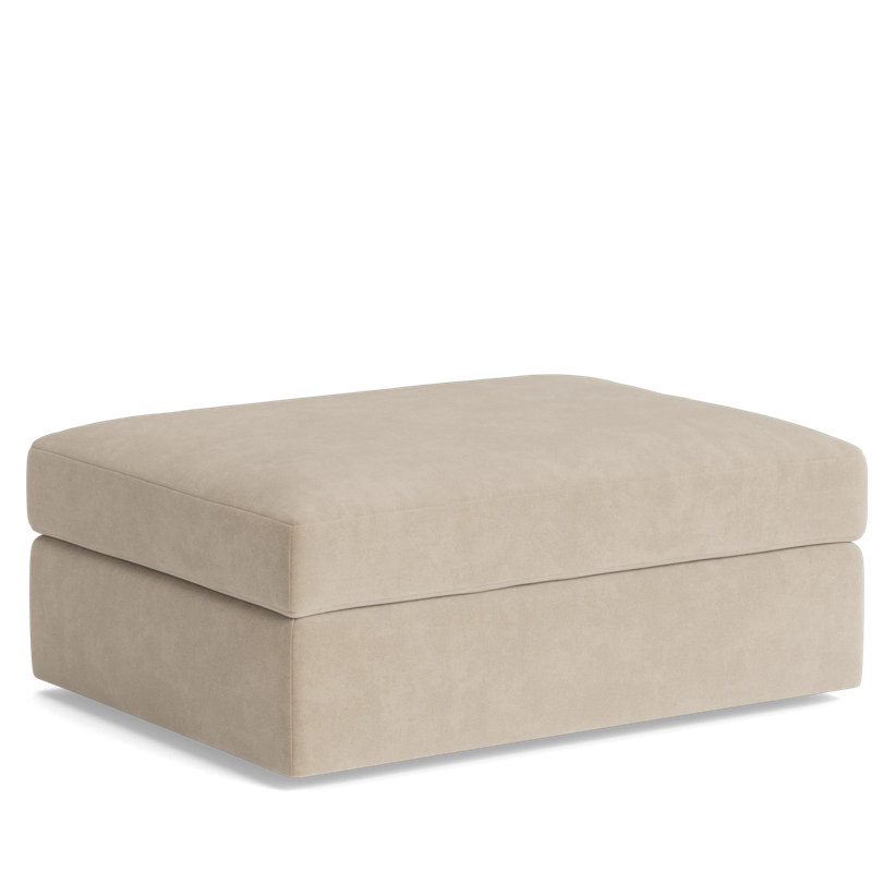 The OG Ottoman, Velvet - Beige