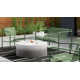 Abra Powder Coated Steel Outdoor Lounge Chair