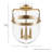  Glass Semi Flush Mount-79032437