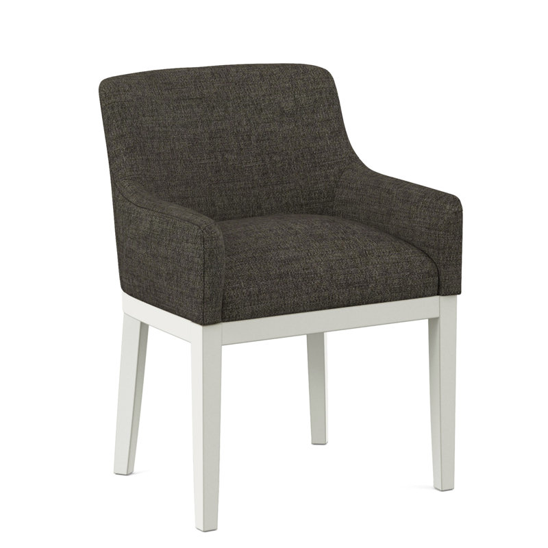 Upholstered Arm Chair, Applause Bravo, White