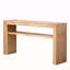 Console rustique en bois massif avec tablette de rangement