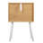 Universal Expert Abacus 2 Drawer Side Table, Modern Oak and White