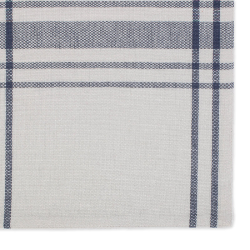 Ensemble de napperons en coton 6 pièces Celerie, Bleu français