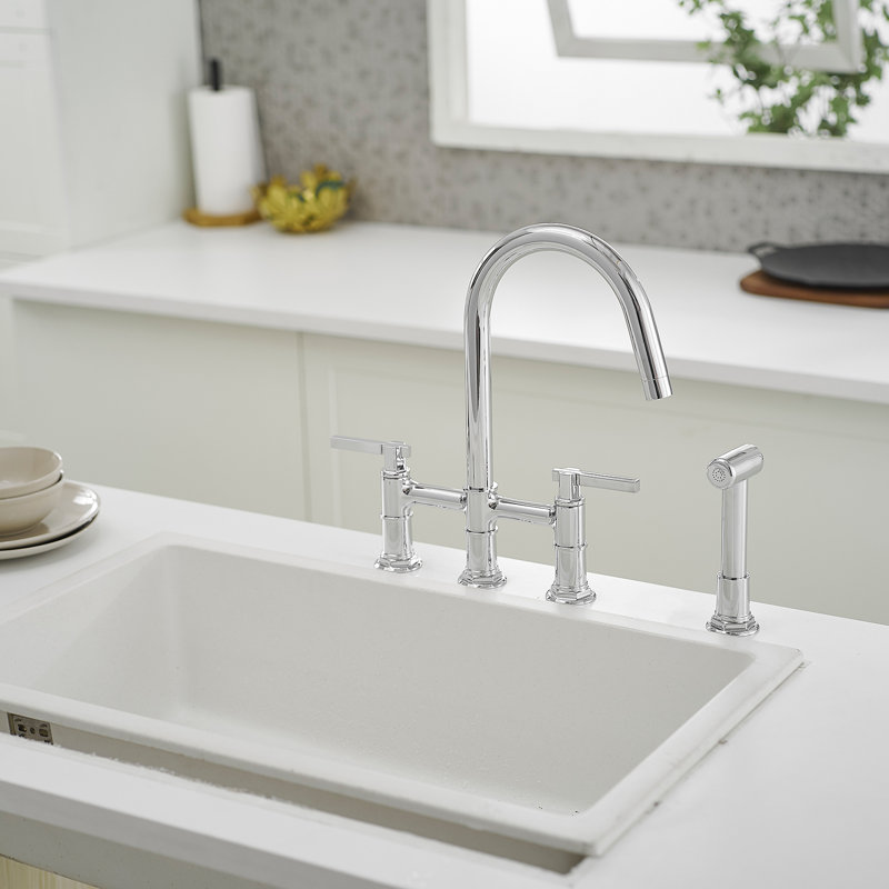 Robinet de cuisine VIBRANTBATH, Polished Chrome