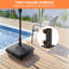 5.5kg Polyvinyl Chloride (PVC) Free Standing Umbrella Base with Wheels