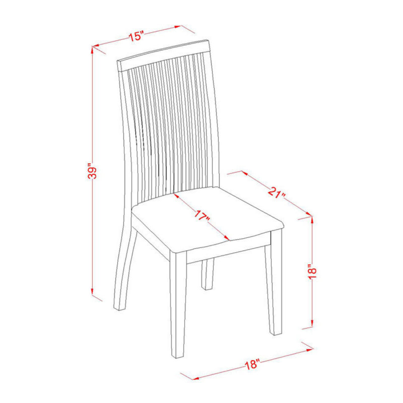 5 Piece Dinette Set for 4 Includes a Rectangle Dining Room Table with Butterfly Leaf and 4 Kitchen Dining Chairs, Buttermilk & Cherry