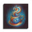  «Coffee Cup Abstract» par Rey Klimt, art mural en métal, 36 po x 36 po-1652497813