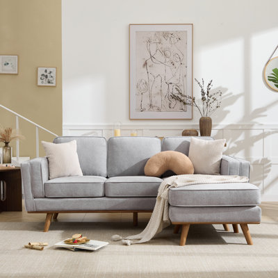 Inayat 84''Wide Reversible Sectional Sofa with Chaise