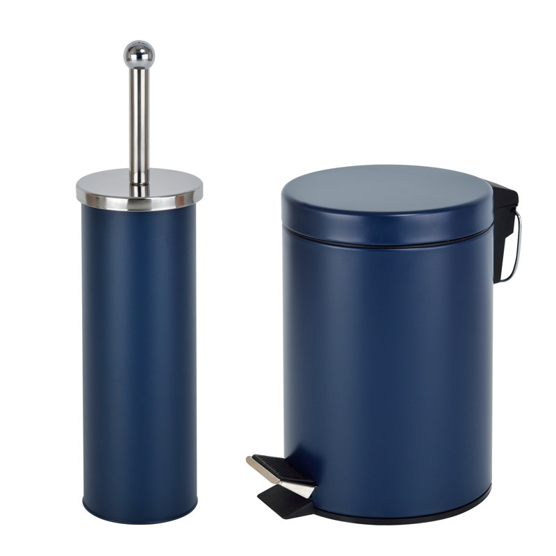 Mccabe Metal Step On Kitchen Trash Can - 3L, Blue