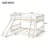 Multi-Size Bunk Bed (Twin-Over-Twin / Full-Over-Full) - Sturdy Pine Wood & Mdf Construction With Interchangeable Slide & Ladder Placement, Available In White & Gray-558964021-558963979