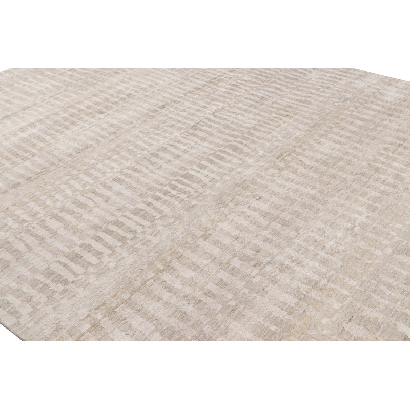 Rug & Kilim’S Contemporary Textural Rug In Beige-Brown And Gray Tones
