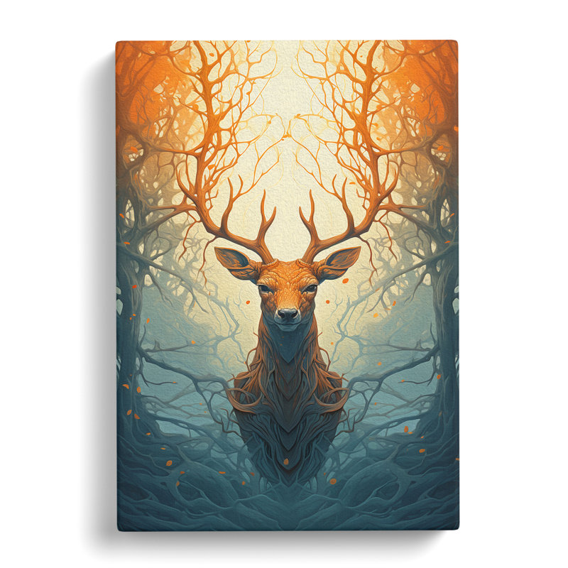 Deer Conceptual No.2 - Wrapped Canvas, 76cm H x 50cm W x 3cm D