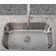 Kitchen Sink Grids Rear Drain Left To Right 13.7" x Front To Back 16.61" With Corner 3.5-in SW-R1416