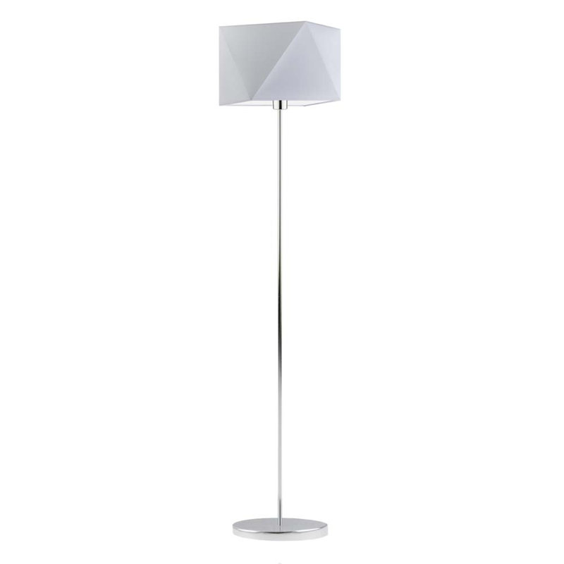 Ayanle 160cm Traditional Floor Lamp, Light Grey, Chrome