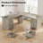 71" L-shaped Executive Desk With Power Outlets And  File Drawer